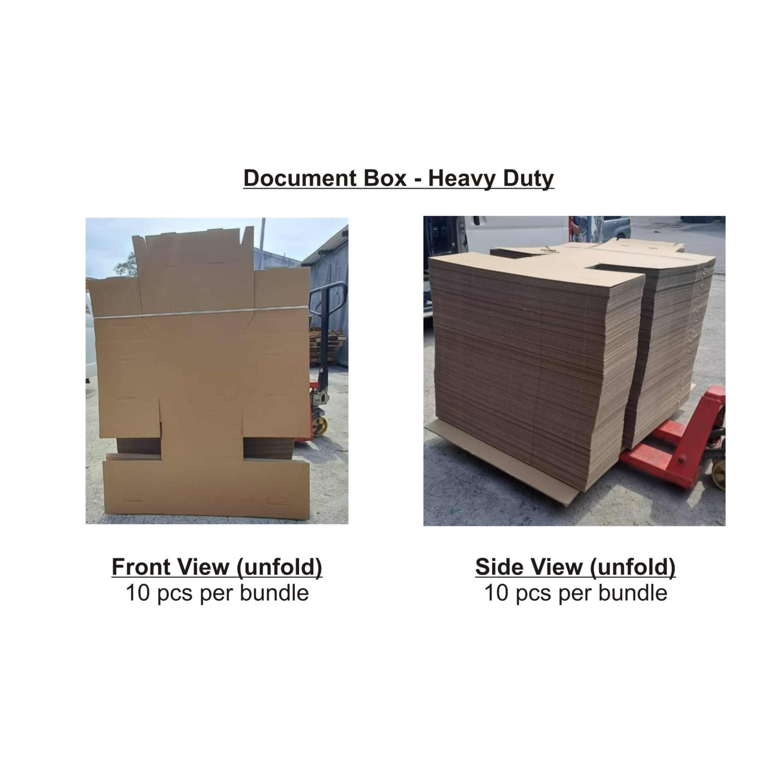 Document Unit Box Box.com.my - Document Box Heavy Duty - A4 Archive with Lid (42x32x29cm)